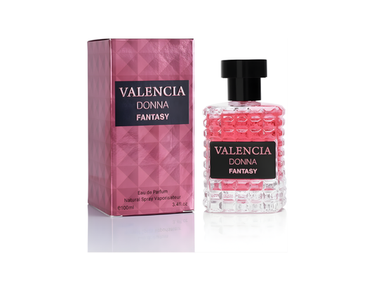 Valencia Donna Fantasy – Eau de Parfum 3.4 fl oz – Bright Citrus, Juicy Kiwi & Soft Jasmine Musk – Long-Lasting Women’s Fragrance