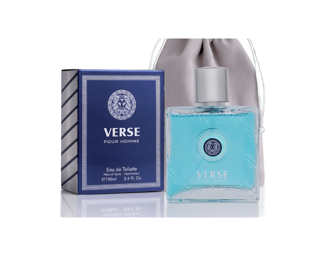 Verse Pour Homme EDP for Men 3.4oz Fresh Citrus Aquatic