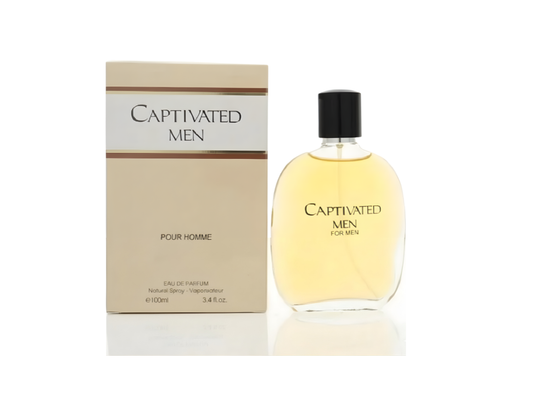 Captivated EDP for Men 3.4oz Amber Spice Vanilla Scent